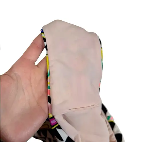 Mara Hoffman Cosmic Fountain Lace Up Cut Out One Piece Swimsuit Bathing Suit