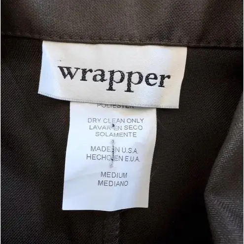 Wrapper High Fidelity Women Oly Bronze Lightweight Blazer Modern Size Medium