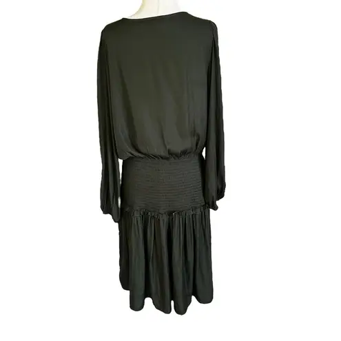 Grade & Gather Green Smocked Waist A-line Dress Women Size Large | 67-8