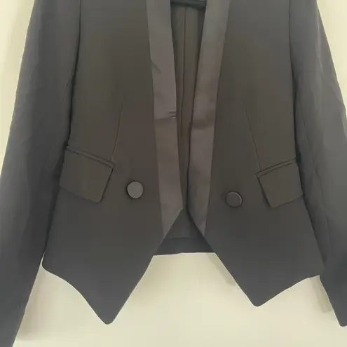 Club Monaco $295 Nimah Blazer Tuxedo Blazer Size 00 Padded Shoulders Career