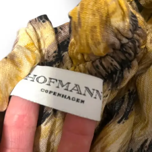 Hoffman Copenhagen TABITHA BLOUSE IN GOLDEN HOUR PRINT size 34 Orange