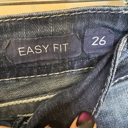 GRACE IN LA Embroidered Rhinestone Easy Fit Jeans Boho Western Cowgirl 26 - Image 5