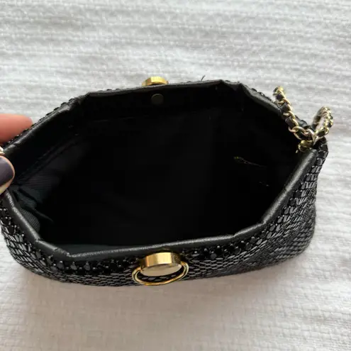 Bueno Vintage Black Sequin Evening Bag