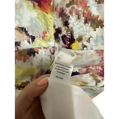 Hunter Bell New York Kukka Tea A-line Dress Floral Keyhole Back Size 4