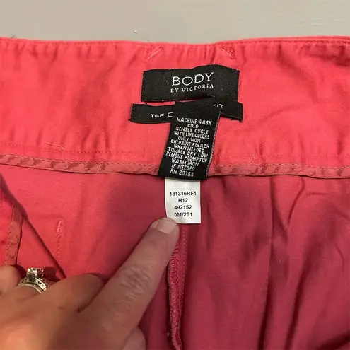 BODY by Victoria Women's Flared Pants Size 14 Short Red Casual