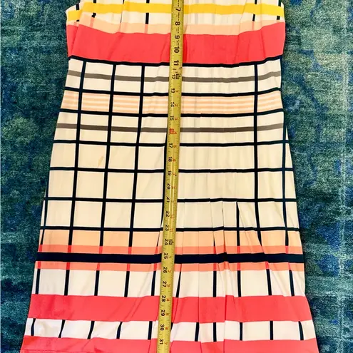 Donna Morgan Plaid Spring Colorblock Grid Shift Dress | Brunch Ready Sz 10