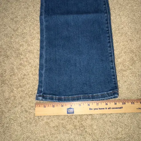 Risen LA Jeans triple button fly straight jeans 7/28 Distressed Wide Leg Blue