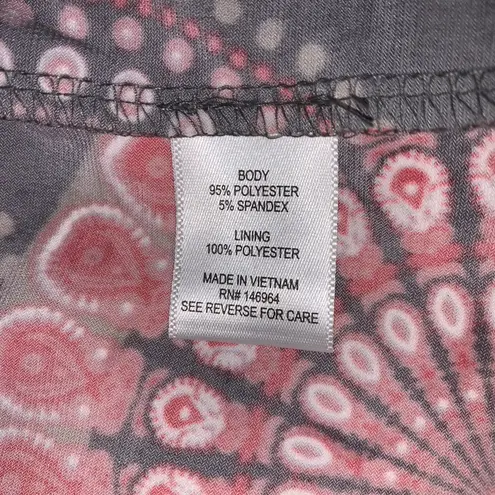 Robbie Bee Dress Size PS Wrap Style Short Sleeve Knee Length Stretch Fabric