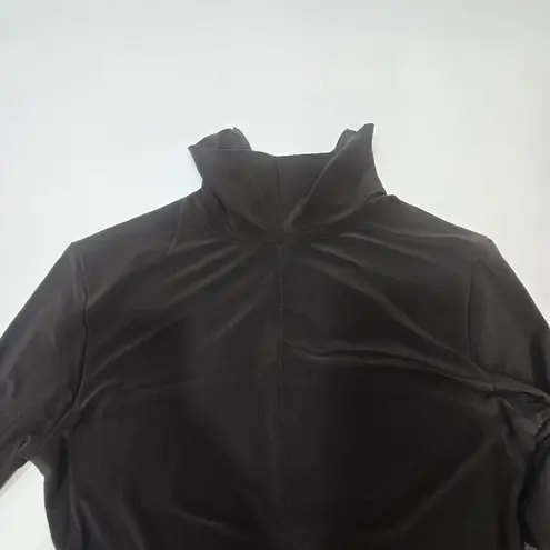 Norma Kamali Slim Fit Turtle Catsuit With Footsie in Chocolate