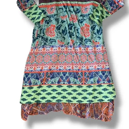 Soft Surroundings Soft Surroundings Draped Oversized Kimono Jacket Cardigan Floral Bohemian SZ M