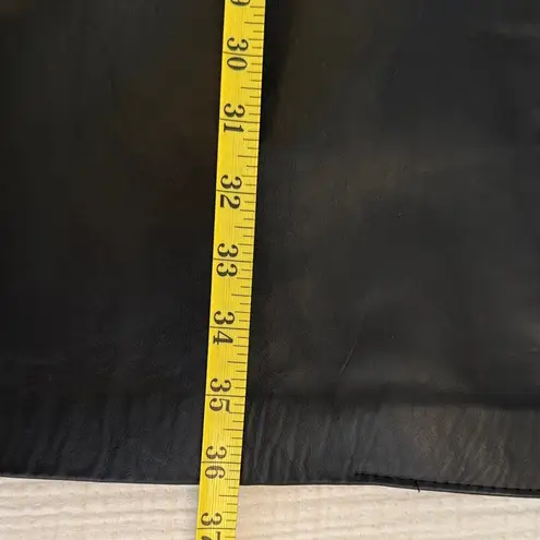 Vintage Rhinestone Studded Black Leather Women's Jacket with Shoulder Pads Size 1X