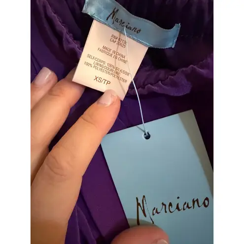Marciano Y2K Purple One Shoulder Mini Dress NWT Sz XS