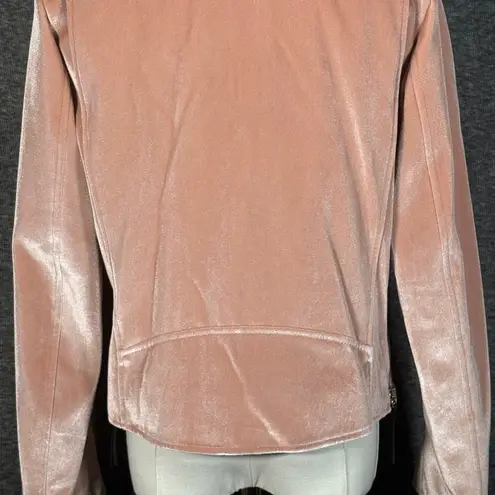 Giuseppe Zanotti Pink Velvet Ofelia Long Sleeve Jacket Large