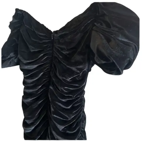 Hutch COPY - Anthro. brand velvet ruched puff sleeve cocktail dress New in pack…