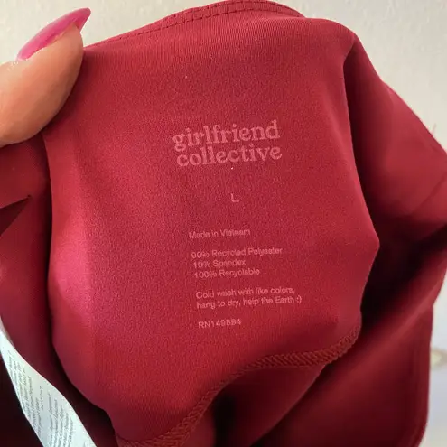 Girlfriend Collective NWT Pomegranate Pink High-Rise Leggings Women's size Large