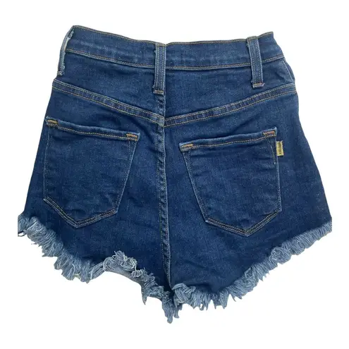 Vibrant  MIU High Waisted Cut Off Jeans Short Shorts Size S Distressed