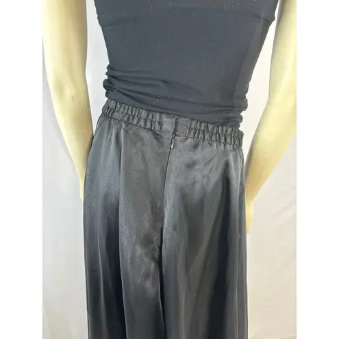 Vintage J.B.S. LTD Black formal shimmery iridescent overlay maxi skirt size 14