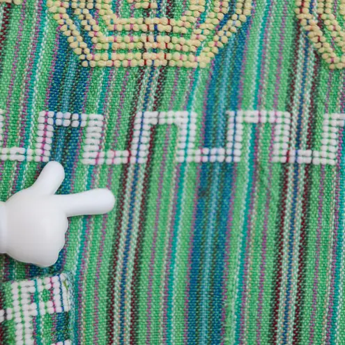 Vintage Mayan Huipil Tunic Top Made in Guatemala Embroidered Birds Youth S Green Size XXS