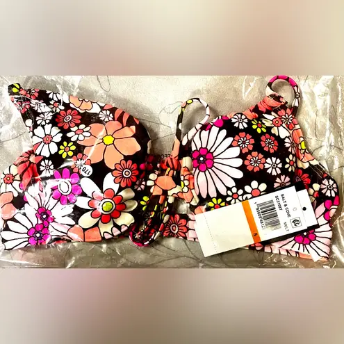 NWT Salt & Cove Morning Grace Underwire Bralette Bikini Top Orange