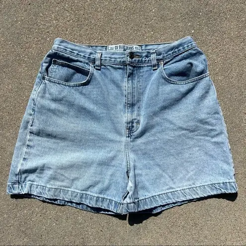 Gloria Vanderbilt Vintage 90s high rise bareback wide leg mom jean shorts 