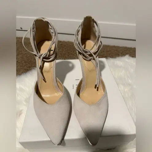 IRO PARIS Mifal Suede Pointed Toe Ankle Tie Pumps 40