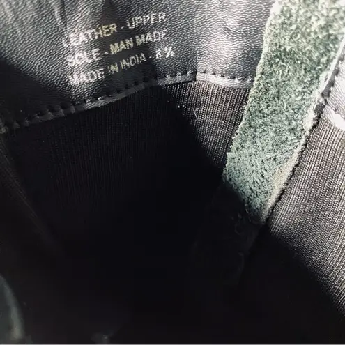 Black Leather Ankle Boots Size 8.5