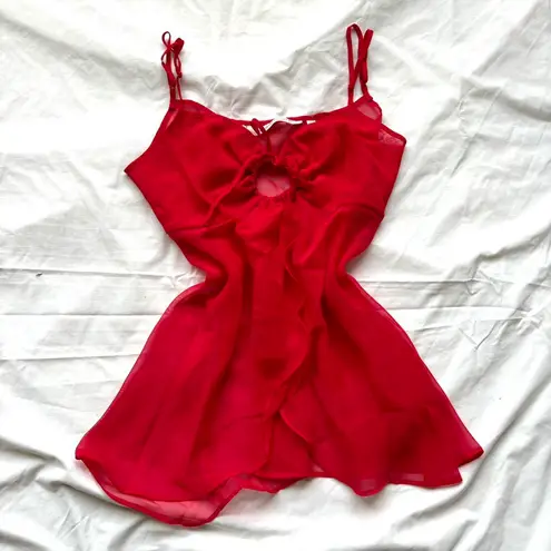 Victoria's Secret red slip dress