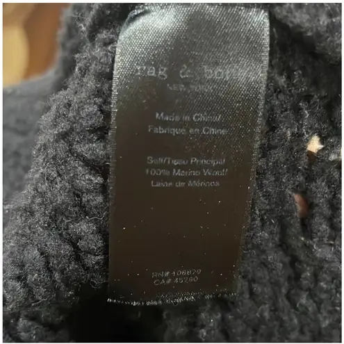 Rag and Bone  black 100% merino wool sweater size small - Image 7