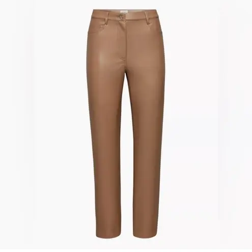 Wilfred  Aritzia MELINA PANTS Constant Camel Vegan Leather