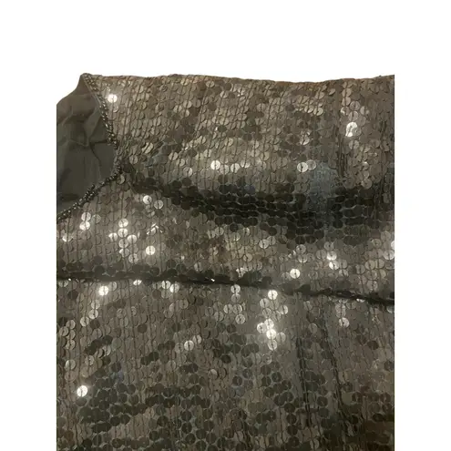 Vintage Jean for Joseph Le Bon 100% Pure Silk Black Sequin Top Women's Size L Size L