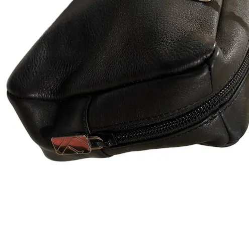 Furla Black Leather Shoulder Bag with Silver Chain Strap EUC