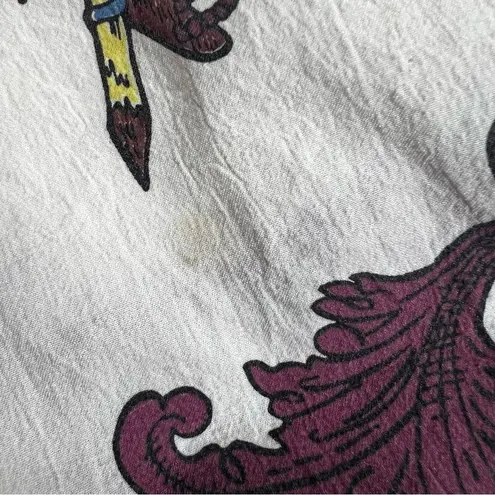 Vintage 80’s Native American Print Windbreaker Bomber Jacket Purple Size XL