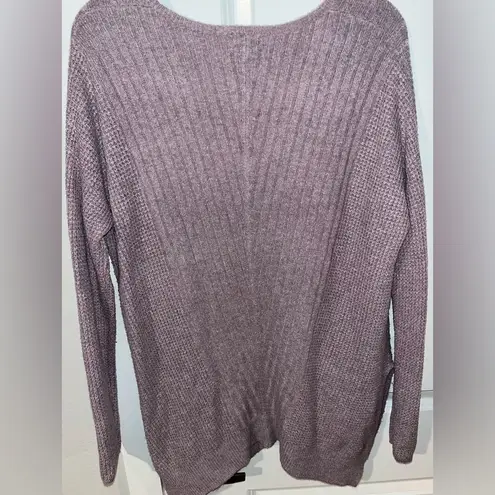 Caslon Brand Lilac Soft Sweater w/ Side Pockets & V Cut Side Slits - Size M