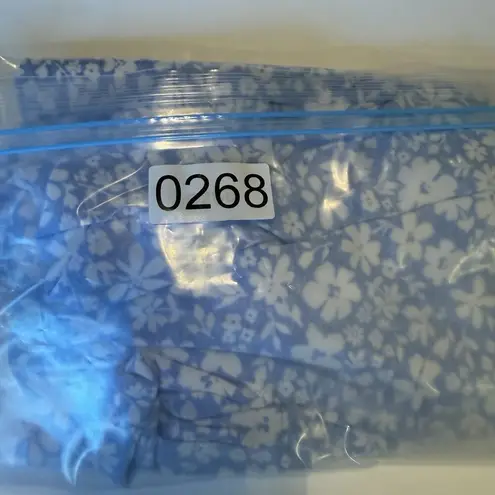 Laura Ashley Nightgown Sz MED Blue Slip Dress Floral Lace Girly Cottagecore