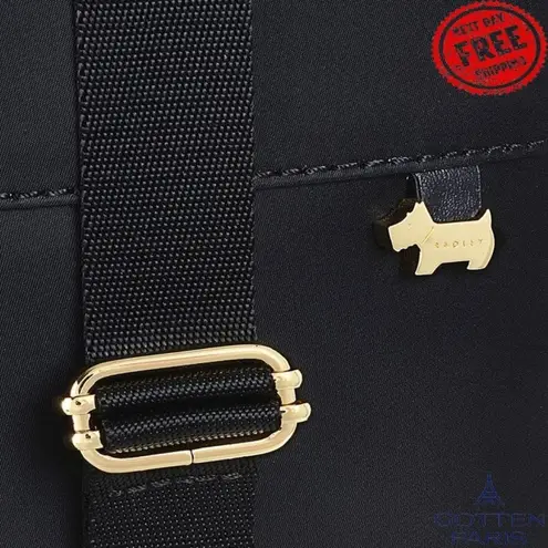 Radley London Women's Pocket Essentials Responsible Zip Top Backpack Bag Black