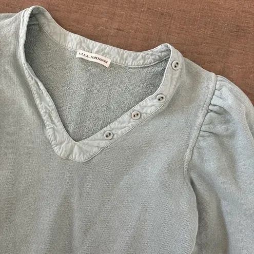 Ulla Johnson jude puff sleeve fleece sweatshirt