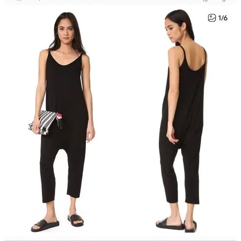 Enza Costa Strappy Drop Rise Jumpsuit Tan