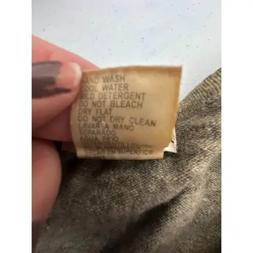 Vintage Michelle Nichole Tiger Sweater Lambswool Angora Animal Jungle Size Large Black