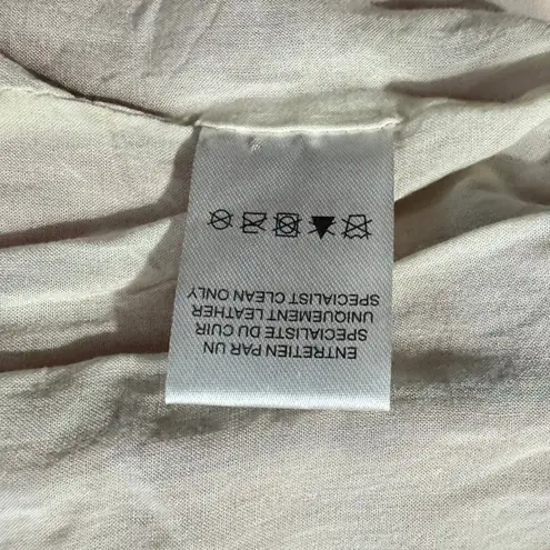 IRO Luiga Cropped Moto Jacket Women 36 Red Silver Double Zip Button Long Sleeve