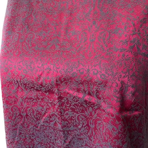 Byer California AGB Vintage 90s Red Black Damask Goth Witchy Vampy Cropped Top