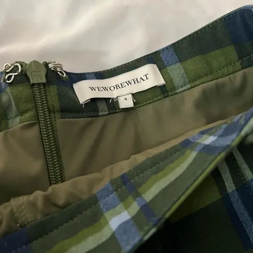 We Wore What plaid pleated tennis skort