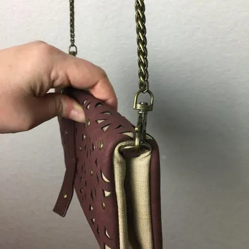 JOYFOLIE Vegan Leather Cross Body Purse #2 Tan