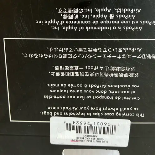 Kate Spade : Blue Glitter AirPods Case- Gen 3- Gold Tone thumbnail 5