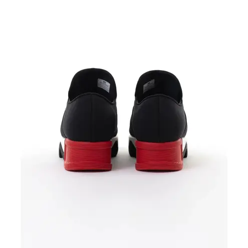 iRI NYC Wes Sneakers Black Red Unisex SZ 37 US 7W Slip Ons Neoprene Italian NEW