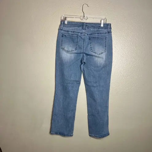 NYDJ Marilyn Straight Leg Ankle Crop Jeans Size 8T Cool Embrace Coolmax 8 Tall