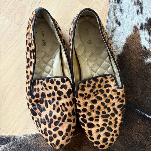 Birdies The Starling cheetah calf hair loafers Size 8.5