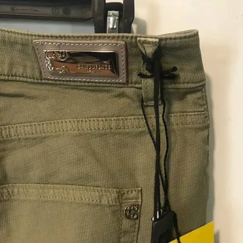 Camouflage AR & J. women's size 26 US (40 IT) army green patterned JULIE R pants