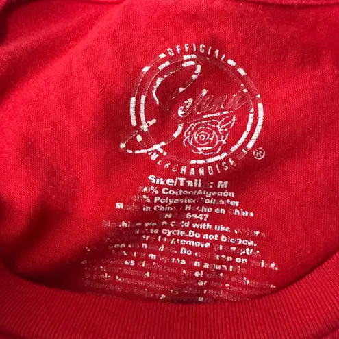 Selena Gomez Selena Quintanilla Graphic Crop Top Red Tie Front T Shirt Women's Medium