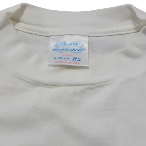 Le Pays International Vintage Shirt Size Large New Zealand Aotearoa Flag Graphic Unisex T-Shirt