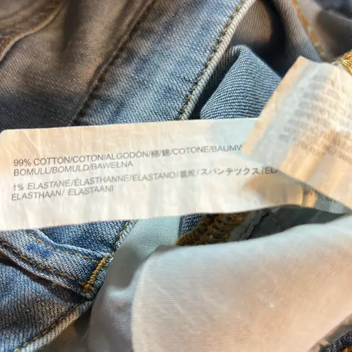 EVIDNT Los Angeles 28 Verona Skinny Ankle Cropped Asymmetrical Raw Cut Hem Jeans